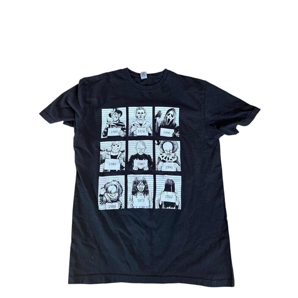 Horror movie character‎ Mug shot graphic t-shirt Halloween